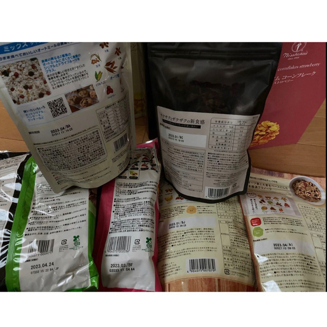 日食オーツ オートミール500×12&コーンフレーク、グラノーラ詰合せ コスメ/美容のダイエット(ダイエット食品)の商品写真