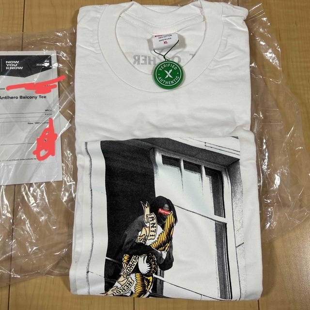 Supreme(シュプリーム)のsupreme antihero balcony tee XL メンズのトップス(Tシャツ/カットソー(半袖/袖なし))の商品写真