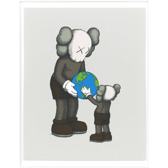 @tae様専用　KAWS PRINTS THE PROMISE シルクスクリーン エンタメ/ホビーの美術品/アンティーク(版画)の商品写真