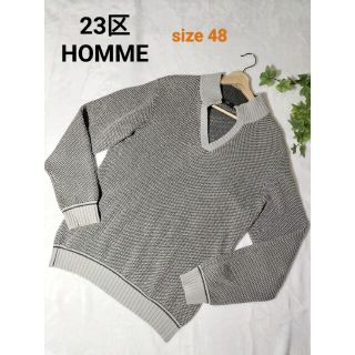 ニジュウサンク(23区)の美品 23区HOMME ニットセーター 大きいサイズ 48 メンズ 匿名配送(ニット/セーター)