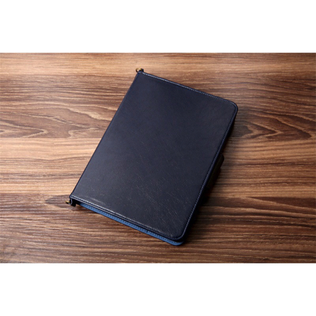 iPadカバー ショルダー 斜め 肩掛け 収納 mini 9.7 10.2 紺 スマホ/家電/カメラのスマホアクセサリー(iPadケース)の商品写真