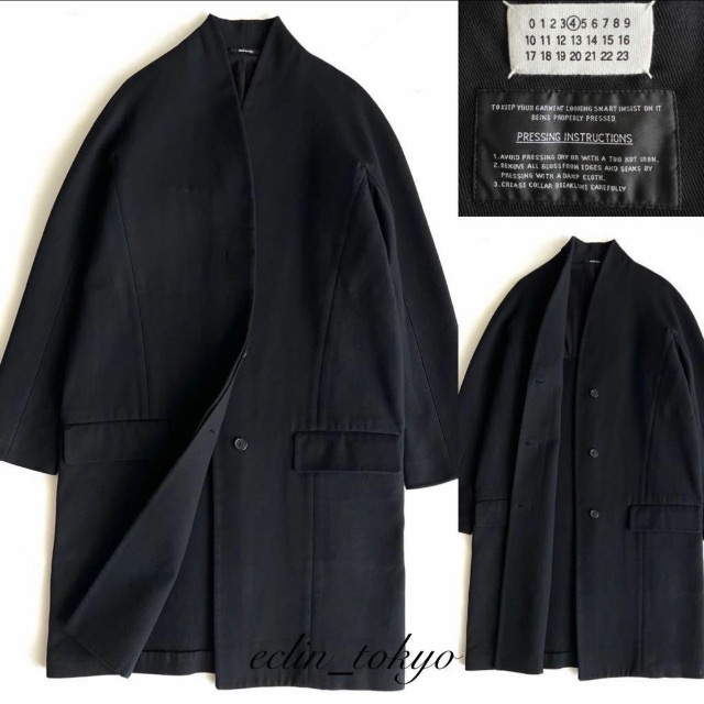 受注生産品】 Martin Maison Margiela E2586 ロングコート 襟高 着物風