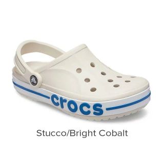 クロックス(crocs)の23cm クロックス バヤバンド クロッグ ホワイト系 ブルー Stucco(サンダル)