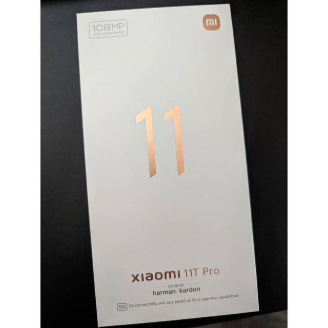 【美品】Xiaomi 11T Pro 128G ムーンライトホワイトスマートフォン本体