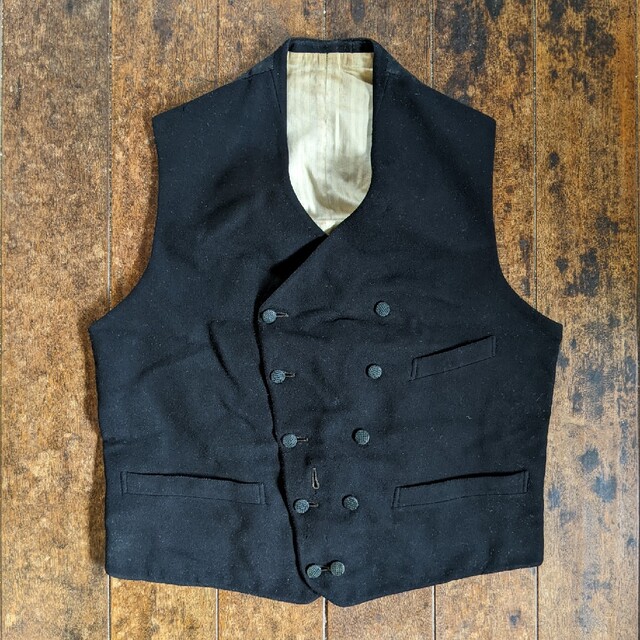 黒 ★ ビンテージ スーツ ピース セットアップ シャツ ジャケット パンツ 1