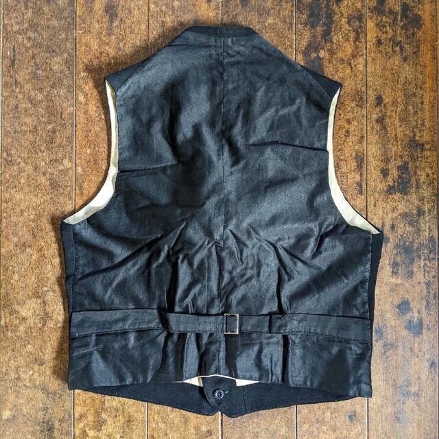 黒 ★ ビンテージ スーツ ピース セットアップ シャツ ジャケット パンツ 2