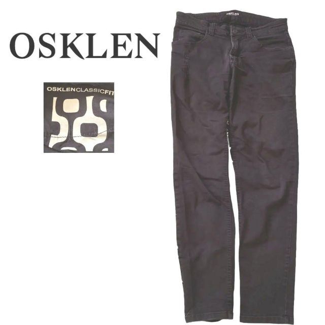 OSKLEN(オスクレン)の輸入物✨オスクレン ヴィンテージ古着　ダメージブラックデニム メンズのパンツ(デニム/ジーンズ)の商品写真