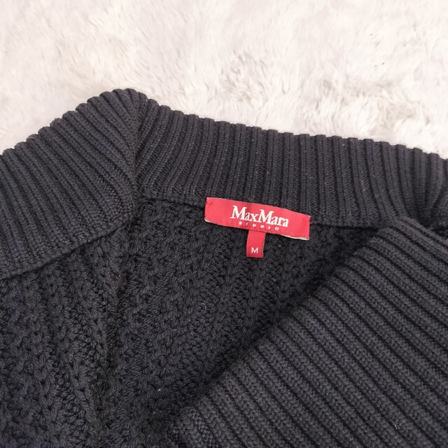 ボレロ Max Mara ボレロ 極上ストレッチメリノウール 代表作ケーブルニット