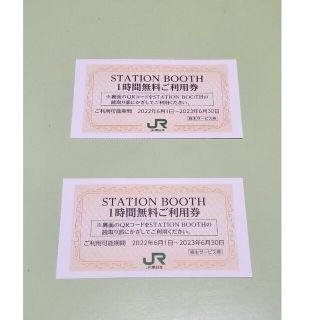JR 東日本ステーションブース　1時間無料利用券2枚　その他割引券3種類(その他)