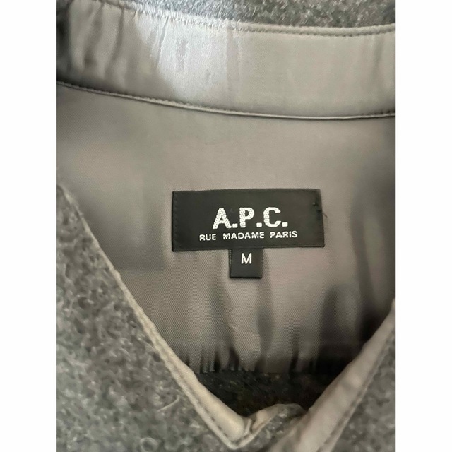 A.P.C(アーペーセー)のアーペーセー A.P.C ウール シャツ CPO ジャケット グレー メンズのジャケット/アウター(ブルゾン)の商品写真