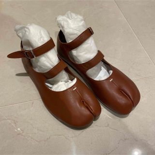 マルタンマルジェラ(Maison Martin Margiela)のぽち様専用　メゾンマルジェラ　タビストラップシューズ　ブラウン36(バレエシューズ)