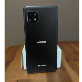 アクオス(AQUOS)のAQUOS sense4（SH-M15）ブラック SIMフリー版(スマートフォン本体)