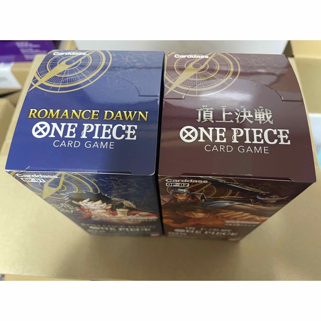 ONE PIECE(ワンピース)のワンピースカードゲーム　ロマンスドーン&頂上決戦　box エンタメ/ホビーのトレーディングカード(Box/デッキ/パック)の商品写真