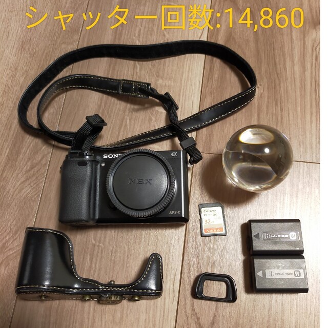 SONY(ソニー)の【cyacya様専用】SONY α6000ボディ ( ILCE-6000)+お スマホ/家電/カメラのカメラ(ミラーレス一眼)の商品写真