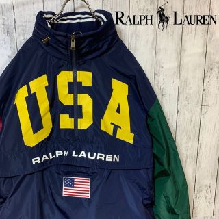 ポロラルフローレン(POLO RALPH LAUREN)の希少  ラルフローレン アノラック　ジャケット Lサイズ(ナイロンジャケット)