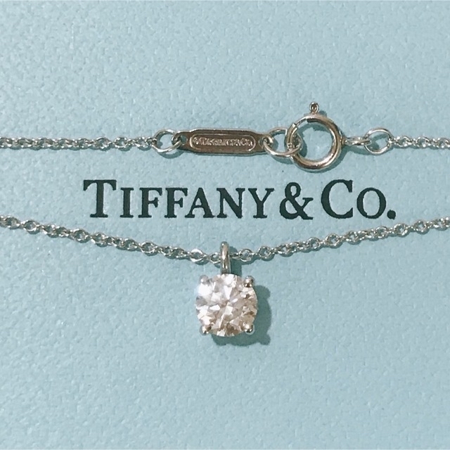 美品 ティファニー Tiffany ダイヤモンド ネックレス 0.48ct