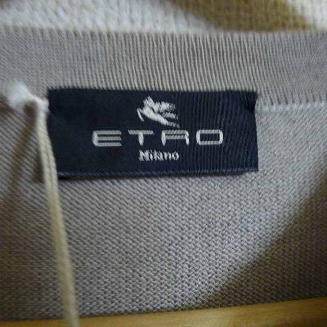 ETRO(エトロ)のETRO ペイズリーシルク切り替えニット レディースのトップス(ニット/セーター)の商品写真