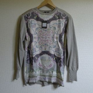 エトロ(ETRO)のETRO ペイズリーシルク切り替えニット(ニット/セーター)