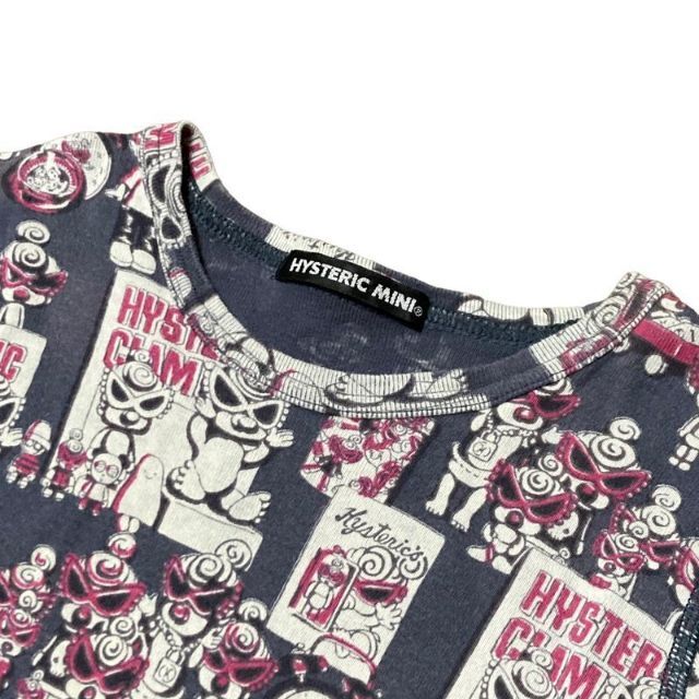 HYSTERIC MINI(ヒステリックミニ)の【大人気】HYSTERIC MINI ヒスミニ 総柄 Tシャツ 120サイズ キッズ/ベビー/マタニティのキッズ服男の子用(90cm~)(Tシャツ/カットソー)の商品写真