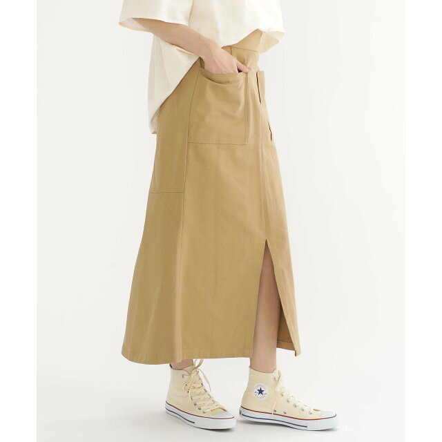 BEAMS(ビームス)の【BEIGE】BEAMS HEART / Wポケット マーメイドスカート レディースのスカート(ロングスカート)の商品写真