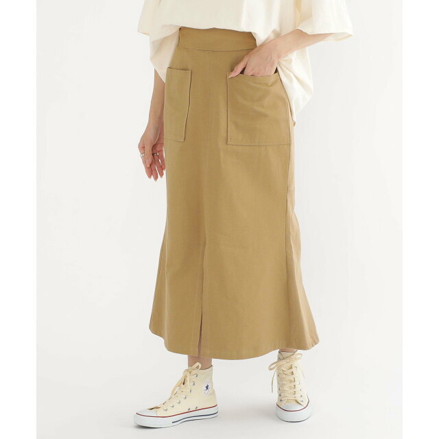 BEAMS(ビームス)の【BEIGE】BEAMS HEART / Wポケット マーメイドスカート レディースのスカート(ロングスカート)の商品写真