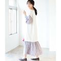 【OFF_WHT】BEAMS HEART / ドッキング コンビワンピース