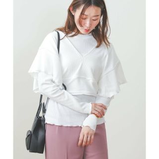 ビームス(BEAMS)の【OFF_WHT】BEAMS HEART / ビスチェセット プルオーバー(カットソー(長袖/七分))