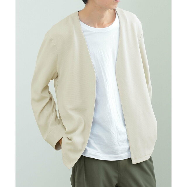 【BEIGE】BEAMS HEART / ノーカラー シャツ ジャケット 8