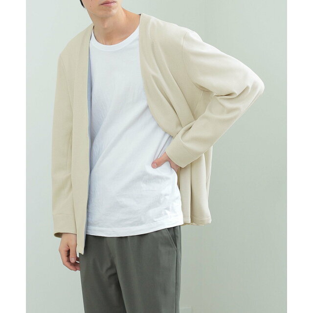 【BEIGE】BEAMS HEART / ノーカラー シャツ ジャケット 9