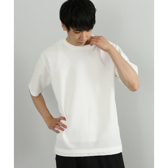 【WHITE】BEAMS HEART / ドライメッシュ フェイクレイヤー Tシャツ 2