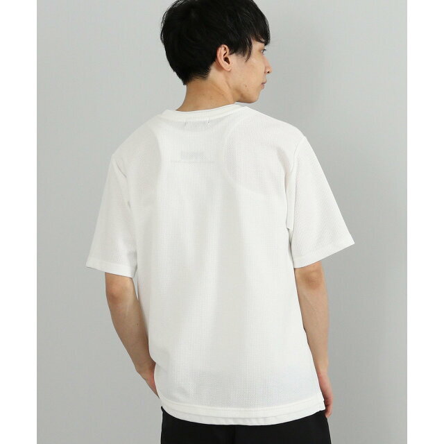 【WHITE】BEAMS HEART / ドライメッシュ フェイクレイヤー Tシャツ 4