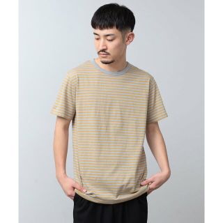 ビームス(BEAMS)の【GREY*YELLOW】BEAMS / クラシック ネップ ボーダー Tシャツ(その他)