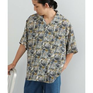 ビームス(BEAMS)の【BEIGE_2】BEAMS HEART / レトロプリント オープンカラー シャツ(シャツ)