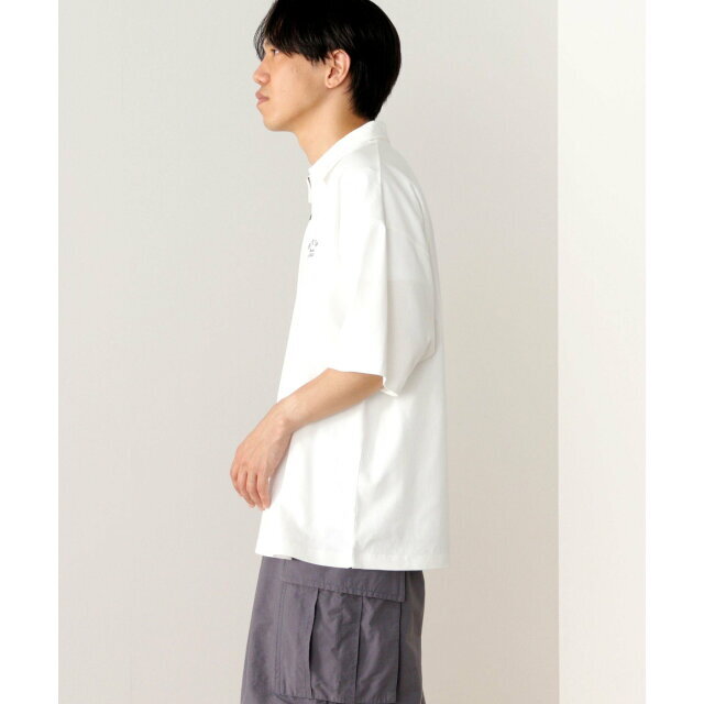 BEAMS(ビームス)の【WHITE】BEAMS HEART / ハーフジップ ビッグ ポロシャツ メンズのトップス(ポロシャツ)の商品写真