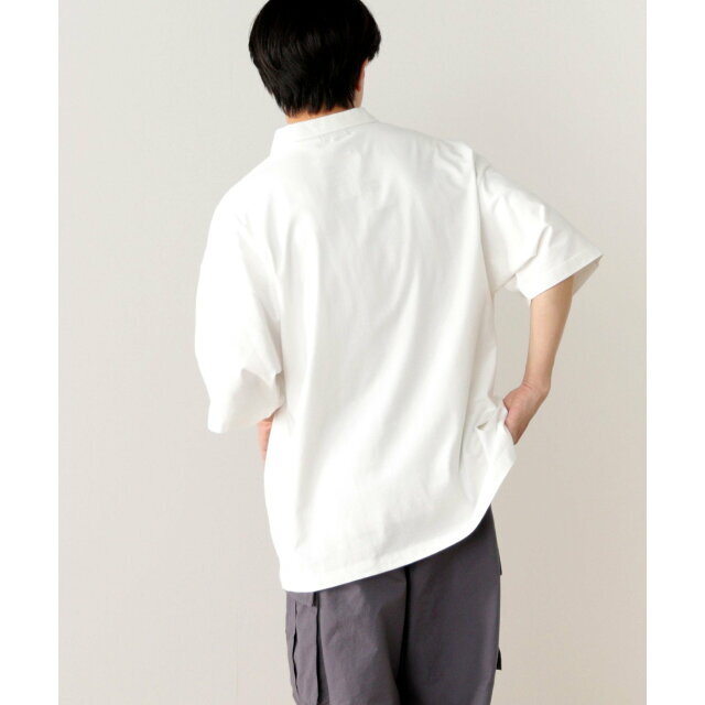 BEAMS(ビームス)の【WHITE】BEAMS HEART / ハーフジップ ビッグ ポロシャツ メンズのトップス(ポロシャツ)の商品写真