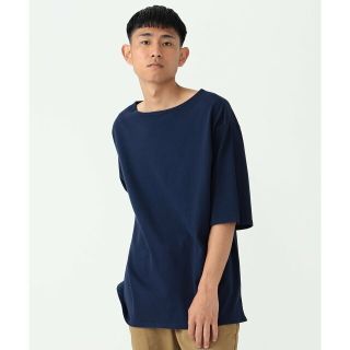 ビームス(BEAMS)の【NAVY】BEAMS / ルーズ ボートネック Tシャツ(その他)