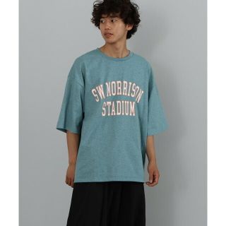 ビームス(BEAMS)の【BLUE】BEAMS HEART / メランジ レタード ビッグ Tシャツ(Tシャツ/カットソー(半袖/袖なし))