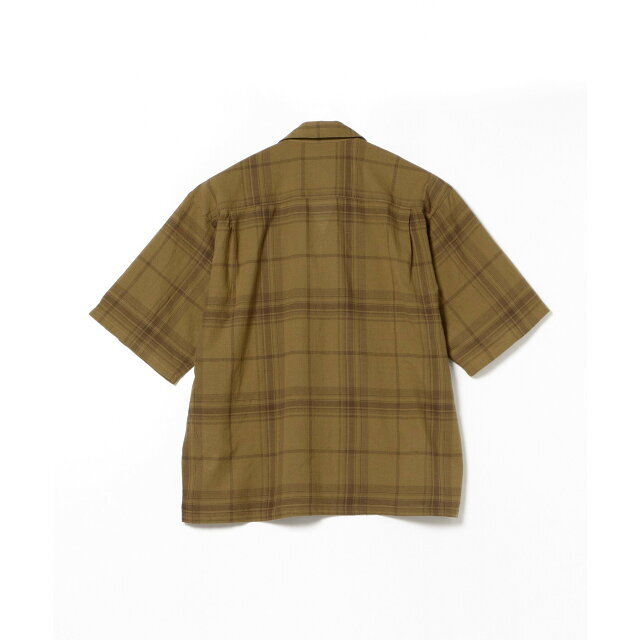 BEAMS(ビームス)の【OLIVE】BEAMS / フェード チェック ルーズフィット オープンカラーシャツ その他のその他(その他)の商品写真