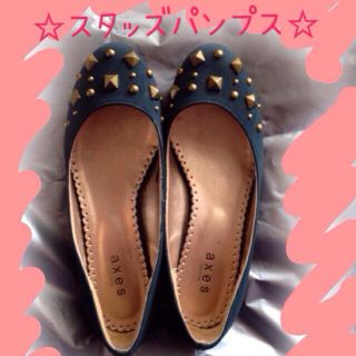 アクシーズファム(axes femme)のaxes☆スタッズパンプス(ハイヒール/パンプス)