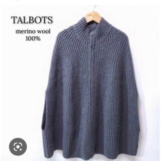 タルボット(TALBOTS)の高品質メリのウール100 TALBOTS タルボットJapan ポンチョ(ポンチョ)