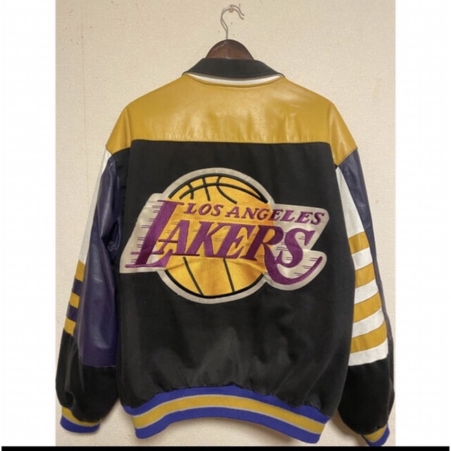 NBAレイカーズ ジェフハミルトン スタジャン リバーシブル 90s