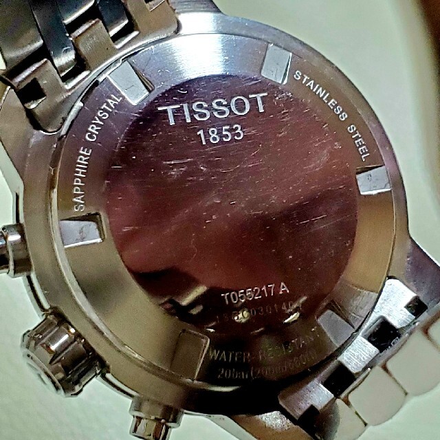 TISSOT(ティソ)のTISSOT ティソ ホワイト クロノグラフ デイト クォーツ レディース レディースのファッション小物(腕時計)の商品写真