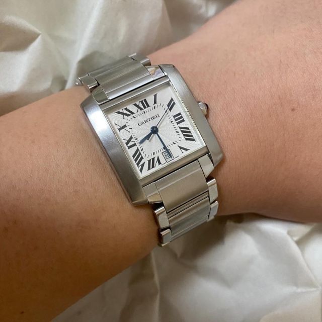 ホットセール Cartier メンズ W51002Q3 LM タンクフランセーズ Cartier - 腕時計(アナログ)