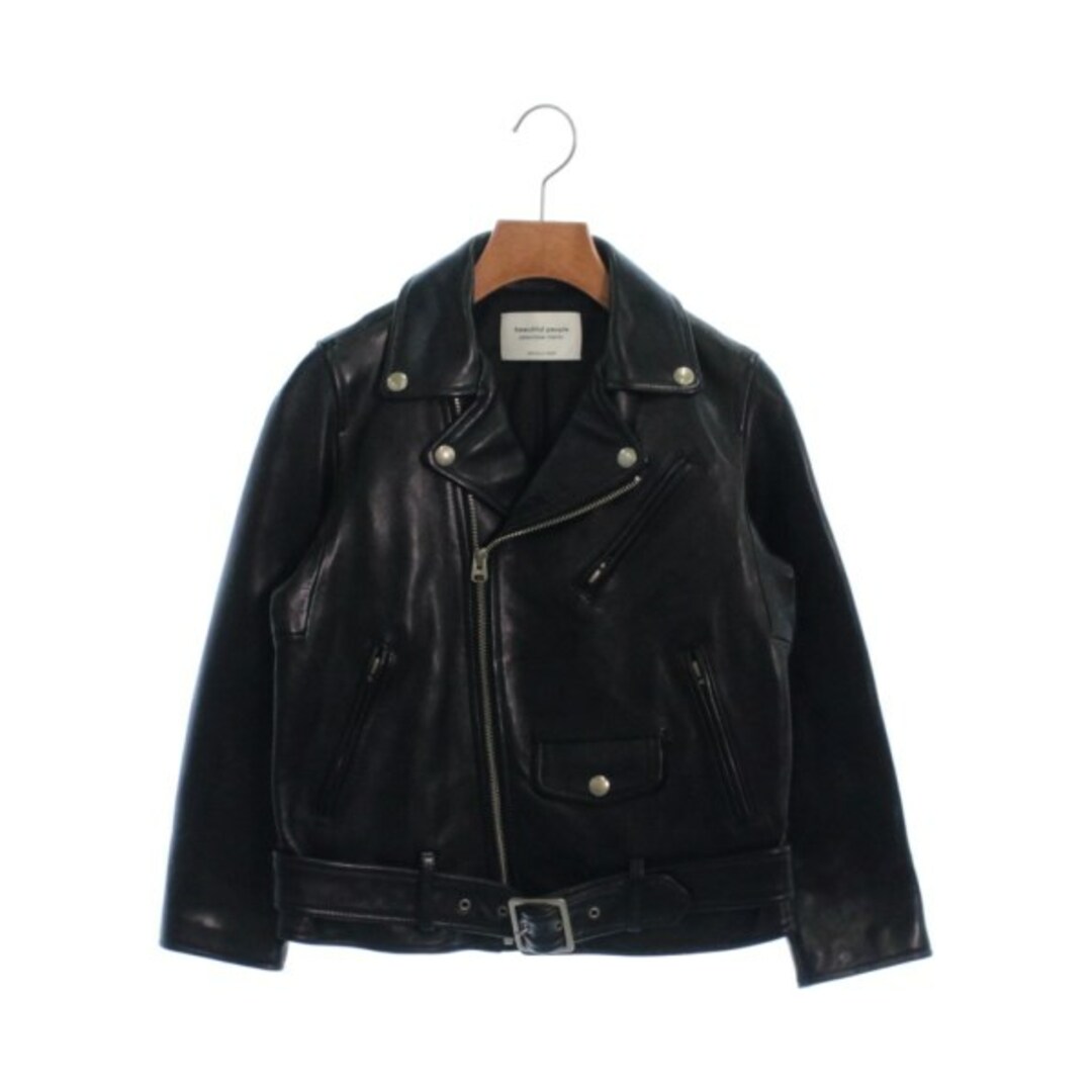安い買取 本物 beautiful people ライダース 130(XS位) 黒 【古着