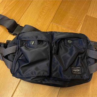 ポーター(PORTER)のPORTER PX TANKER WAIST BAG アイアンブルー(ウエストポーチ)