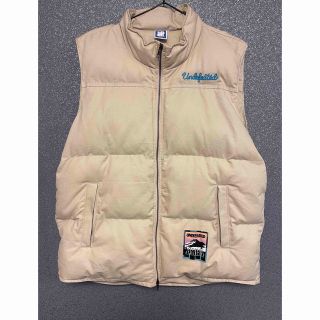 アンディフィーテッド UNDEFEATED ダウンベスト ライトグレー XL