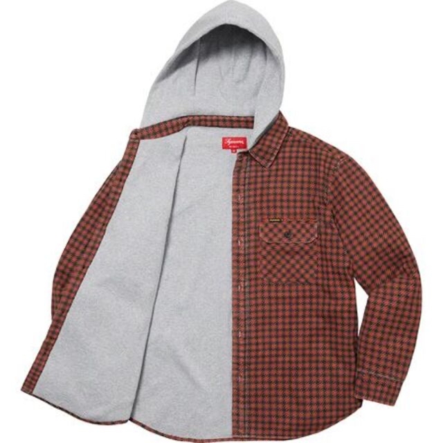 Supreme - Supreme Houndstooth Flannel Hooded Shirtの通販 by yamaka ...