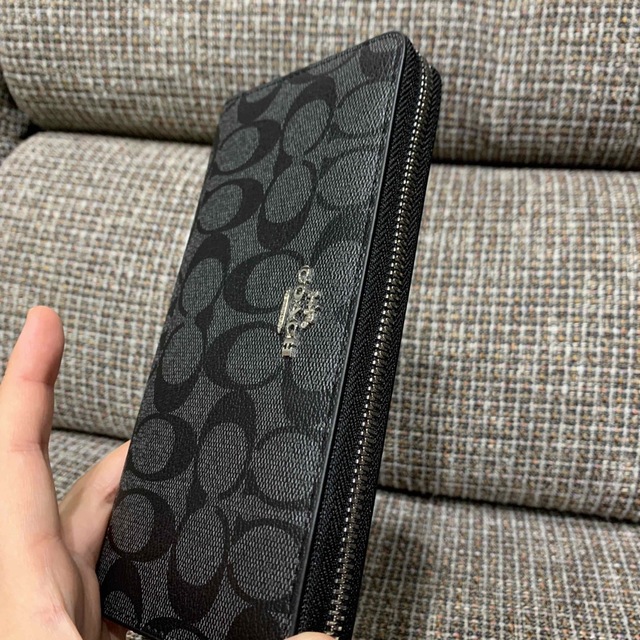 COACH - 15日まで専用 4452 コーチ 長財布 ブラックシグネチャー 黒