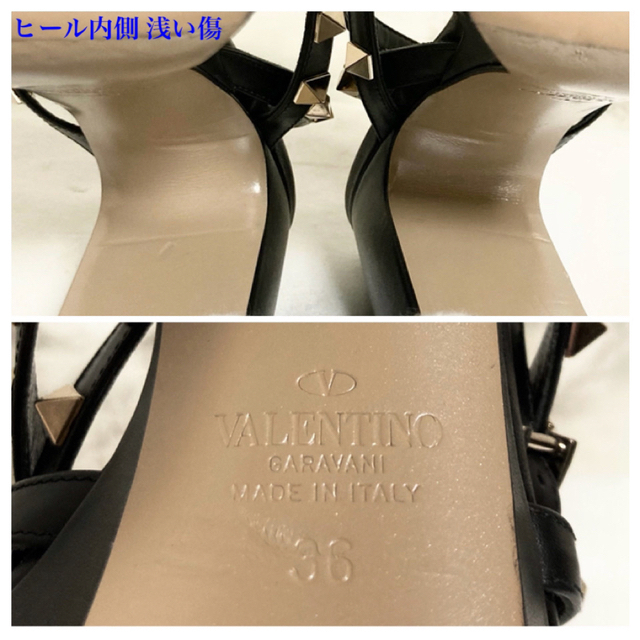 VALENTINO(ヴァレンティノ)の【美品 21SS】VALENTINO ロックスタッズ プラットフォームサンダル レディースの靴/シューズ(サンダル)の商品写真