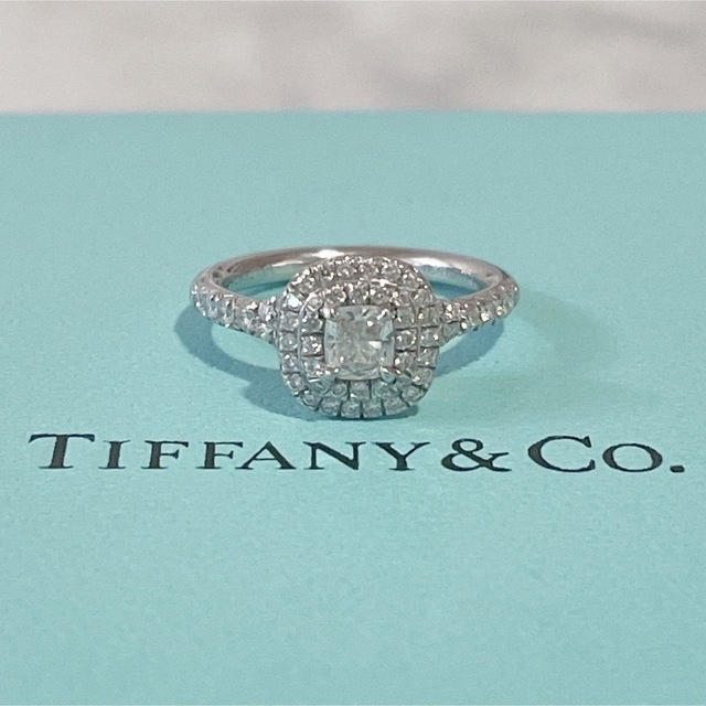 美品 ティファニー Tiffany ソレストリング ダイヤモンドリング 指輪